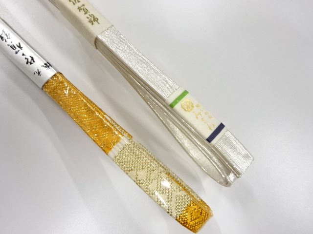  未使用品　正絹　佐賀錦　帯締め　2本セット